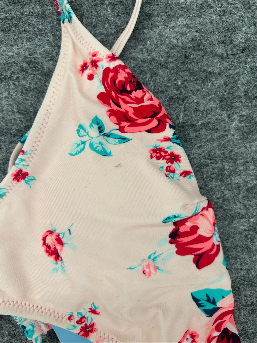 Cupshe Women’s Floral One-Piece Swimsuit - Pink & Blue Size Large - Picture 5 of 10